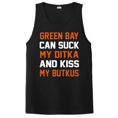 Green Bay Sucks Butkus Chicago Football Team PosiCharge Competitor Tank