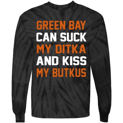 Green Bay Sucks Butkus Chicago Football Team Tie-Dye Long Sleeve Shirt