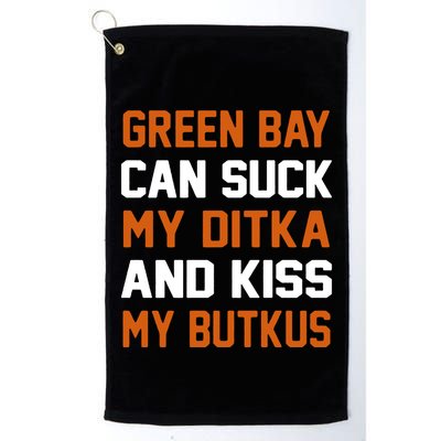 Green Bay Sucks Butkus Chicago Football Team Golf Towel