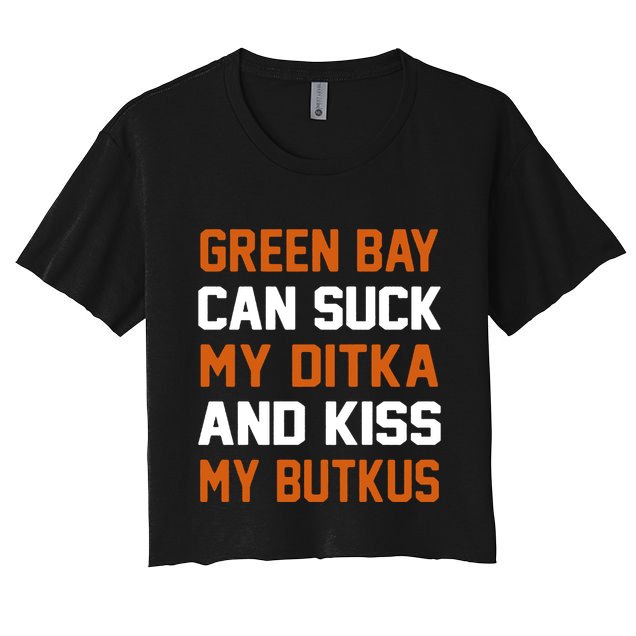 Green Bay Sucks Butkus Chicago Football Team Crop Top