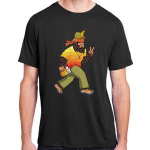 German Bigfoot Sasquatch Beer Lederhose Funny Oktoberfest Adult ChromaSoft Performance T-Shirt