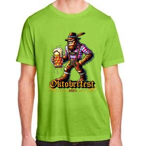 German Bigfoot Sasquatch Lederhose Funny Oktoberfest 2024 Adult ChromaSoft Performance T-Shirt