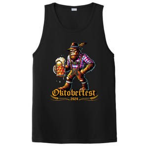 German Bigfoot Sasquatch Lederhose Funny Oktoberfest 2024 PosiCharge Competitor Tank