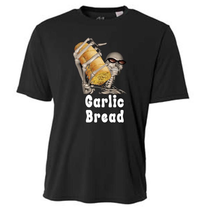 Garlic Bread Skeleton Funny Skeleton Meme Cooling Performance Crew T-Shirt