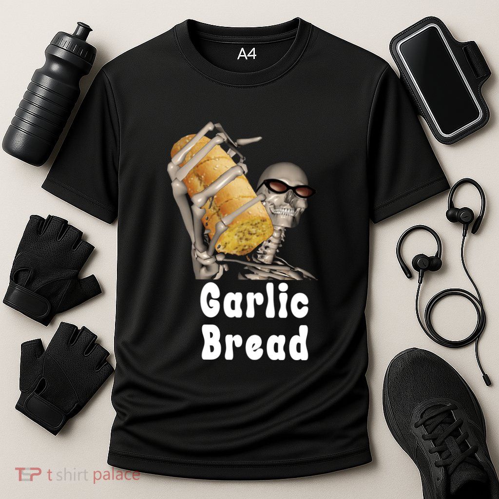 Garlic Bread Skeleton Funny Skeleton Meme Performance Shirt
