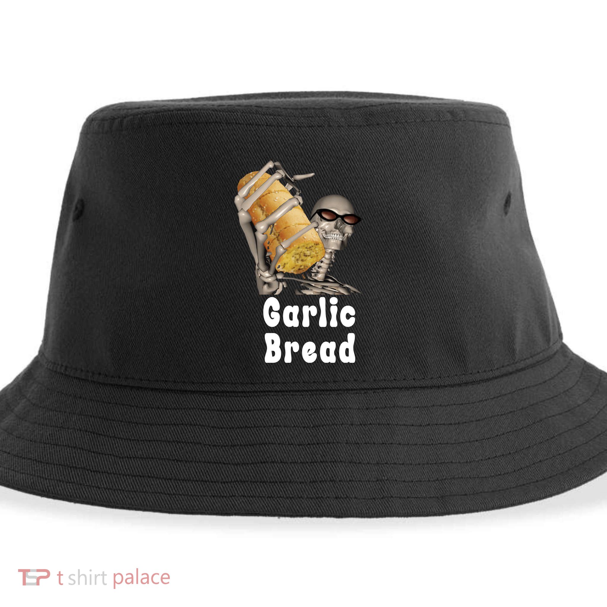 Garlic Bread Skeleton Funny Skeleton Meme Sustainable Bucket Hat
