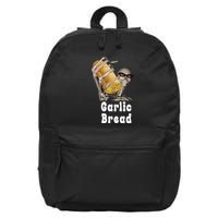 Garlic Bread Skeleton Funny Skeleton Meme 16 in Basic Backpack