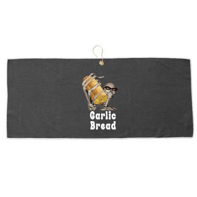 Garlic Bread Skeleton Funny Skeleton Meme Large Microfiber Waffle Golf Towel