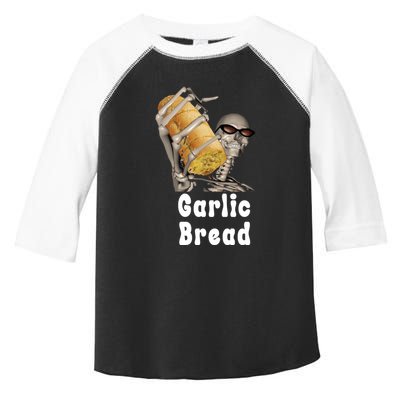 Garlic Bread Skeleton Funny Skeleton Meme Toddler Fine Jersey T-Shirt