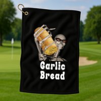 Garlic Bread Skeleton Funny Skeleton Meme Golf Towel