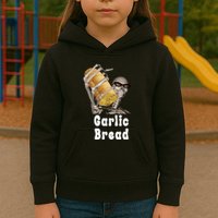 Garlic Bread Skeleton Funny Skeleton Meme Kids Hoodie