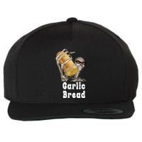 Garlic Bread Skeleton Funny Skeleton Meme Wool Snapback Cap