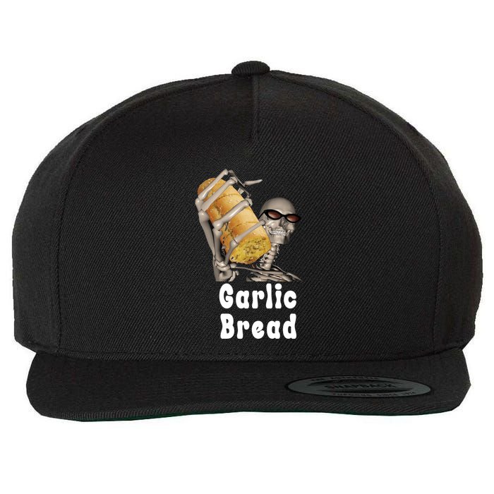 Garlic Bread Skeleton Funny Skeleton Meme Wool Snapback Cap