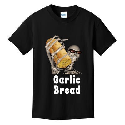 Garlic Bread Skeleton Funny Skeleton Meme Kids T-Shirt