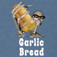 Garlic Bread Skeleton Funny Skeleton Meme Garment-Dyed Sweatshirt