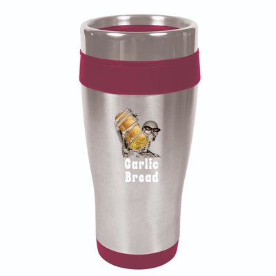 Garlic Bread Skeleton Funny Skeleton Meme 16oz Travel Tumbler