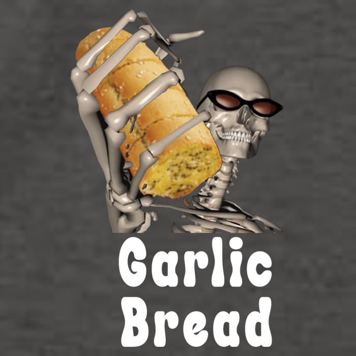 Garlic Bread Skeleton Funny Skeleton Meme Vector Backpack