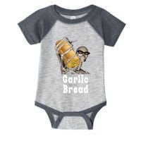 Garlic Bread Skeleton Funny Skeleton Meme Infant Baby Jersey Bodysuit