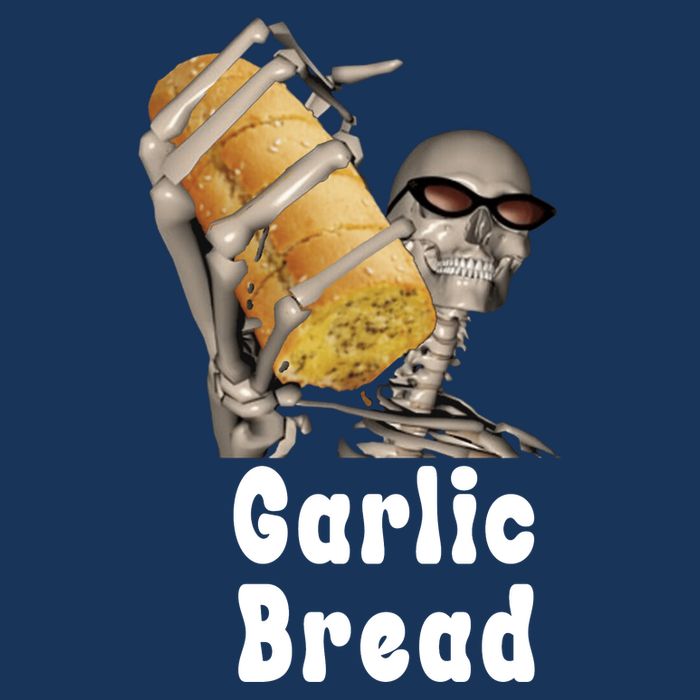 Garlic Bread Skeleton Funny Skeleton Meme Infant Baby Jersey Bodysuit