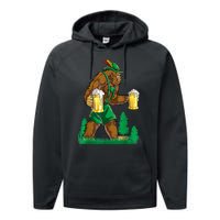 German Bigfoot Sasquatch Lederhose Funny Oktoberfest Costume Performance Fleece Hoodie