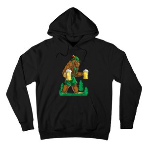 German Bigfoot Sasquatch Lederhose Funny Oktoberfest Costume Hoodie