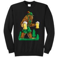 German Bigfoot Sasquatch Lederhose Funny Oktoberfest Costume Sweatshirt