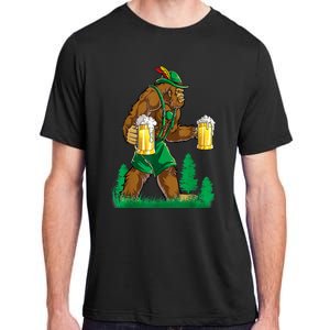 German Bigfoot Sasquatch Lederhose Funny Oktoberfest Costume Adult ChromaSoft Performance T-Shirt