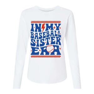 Groovy Baseball Sister Era Design Womens Cotton Relaxed Long Sleeve T-Shirt