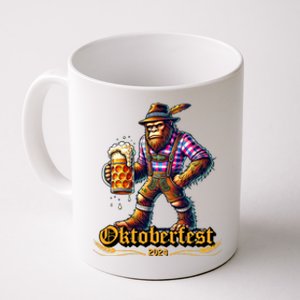 German Bigfoot Sasquatch Lederhose Funny Oktoberfest 2024 Coffee Mug