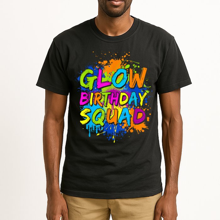 Glow Birthday Squad Retro 80s Costume Birthday Party Squad Tall T-Shirt