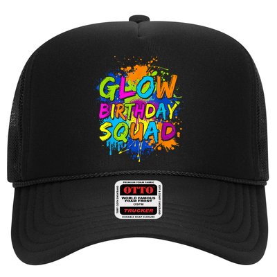 Glow Birthday Squad Retro 80s Costume Birthday Party Squad Trucker Hat