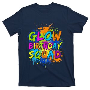 Glow Birthday Squad Retro 80s Costume Birthday Party Squad T-Shirt