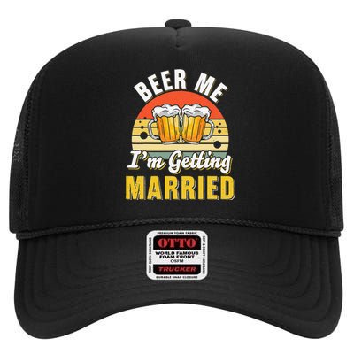 Groom Bachelor Supplies Party Wedding High Crown Mesh Back Trucker Hat