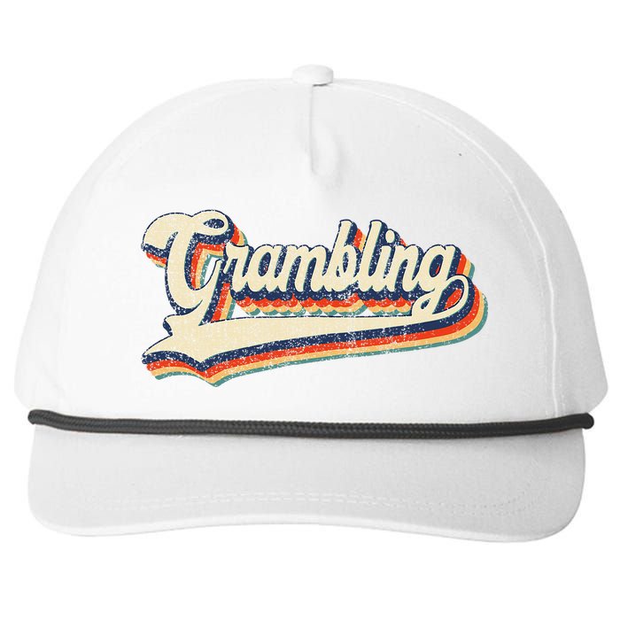 Gram Bling School Sport Name Snapback Five-Panel Rope Hat