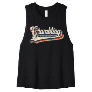 Gram Bling School Sport Name Women's Racerback Cropped Tank