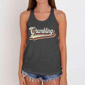 Gram Bling School Sport Name Women's Knotted Racerback Tank