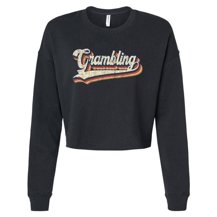 Gram Bling School Sport Name Cropped Pullover Crew