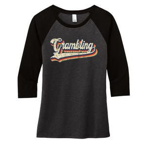 Gram Bling School Sport Name Women's Tri-Blend 3/4-Sleeve Raglan Shirt