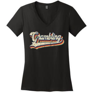 Gram Bling School Sport Name Women's V-Neck T-Shirt