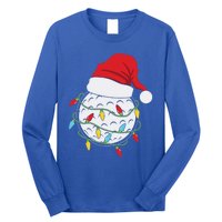 Golf Ball Santa Hat With Christmas Lights Xmas Golfer Gift Great Gift Long Sleeve Shirt