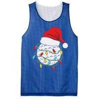 Golf Ball Santa Hat With Christmas Lights Xmas Golfer Gift Great Gift Mesh Reversible Basketball Jersey Tank