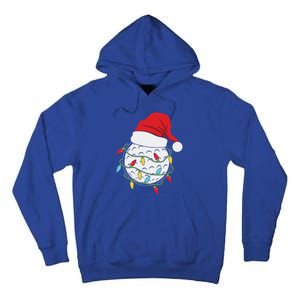 Golf Ball Santa Hat With Christmas Lights Xmas Golfer Gift Great Gift Tall Hoodie