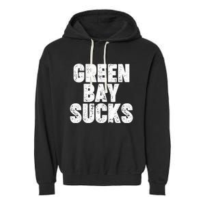 Green Bay Sucks Garment-Dyed Fleece Hoodie