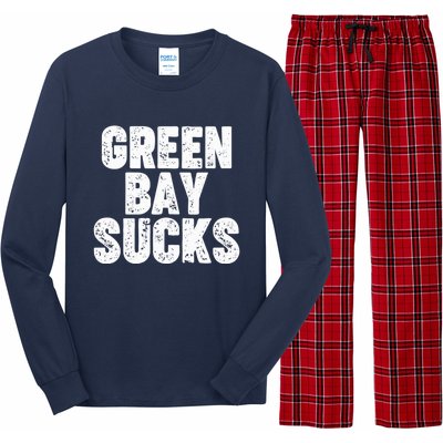 Green Bay Sucks Long Sleeve Pajama Set