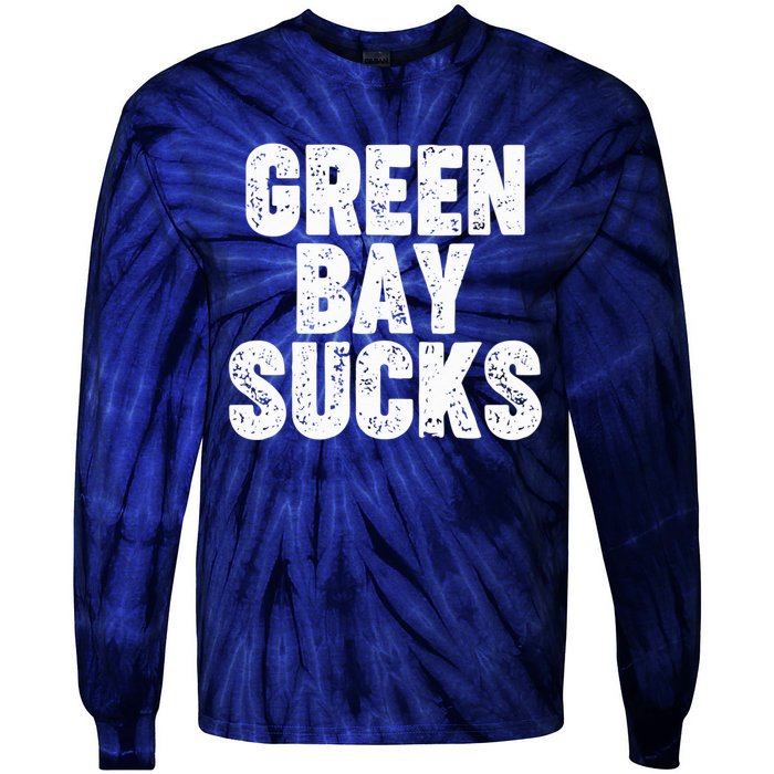 Green Bay Sucks Tie-Dye Long Sleeve Shirt