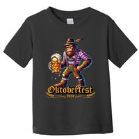 German Bigfoot Sasquatch Lederhose Funny Oktoberfest 2024 Toddler T-Shirt