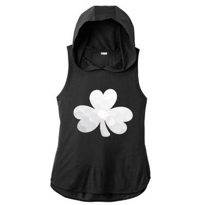 Golf Ball Shamrock St Patricks Clover Sports Fan Athlete Gift Ladies PosiCharge Tri-Blend Wicking Draft Hoodie Tank