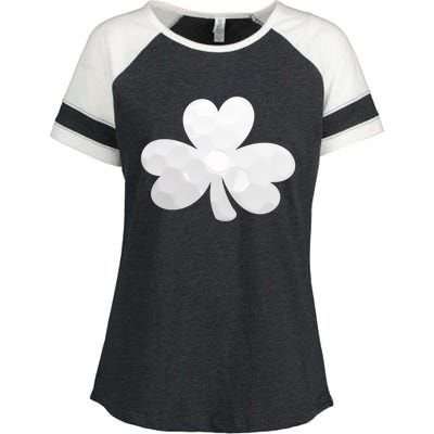 Golf Ball Shamrock St Patricks Clover Sports Fan Athlete Gift Enza Ladies Jersey Colorblock Tee