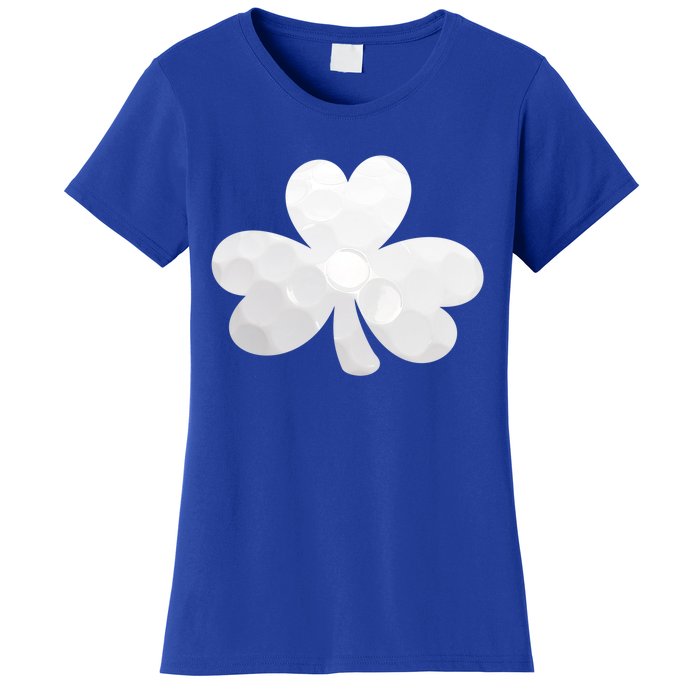 Golf Ball Shamrock St Patricks Clover Sports Fan Athlete Gift Women's T-Shirt