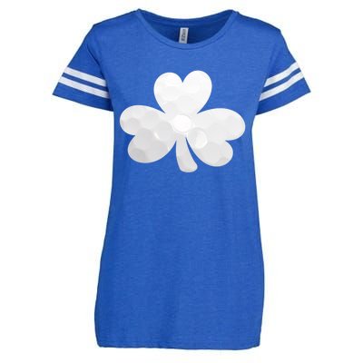 Golf Ball Shamrock St Patricks Clover Sports Fan Athlete Gift Enza Ladies Jersey Football T-Shirt